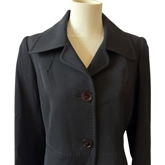 CINZIA ROCCA COAT WOOL KNEE LENGTH LINED LUXURY MINIMALIST CLASSIC TIMELESS 8 - Picture 3 of 13